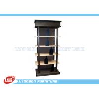 Buy cheap Fashionable Black Solid Wooden Display Racks SGS For Wine Presenting product
