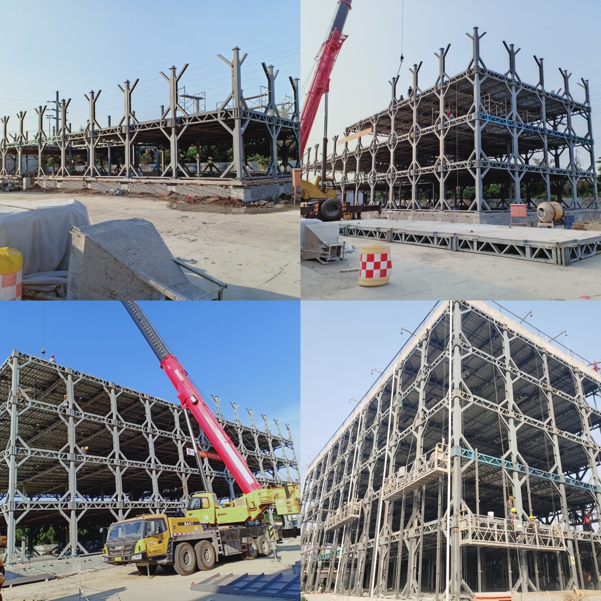 Durable Prefabricated Commercial Steel Buildings Modern ISO9001