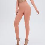 High Waisted Seamless Gym Peach Butt Lifting Leggings Nude 14 Colors S M L Size
