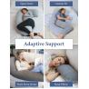 Buy cheap Pharmedoc Pregnancy Pillows, U-Shape Full Body Pillow – Removable Cooling Cover -Dark Grey – Pregnancy Pillows from wholesalers