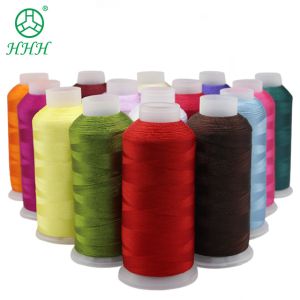 Buy cheap MERCERIZED 5000m 150D/2 100% Polyester Thread for Embroidery Machine Dyed Color 160g from wholesalers