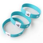 Fabric Stretch Daily Bible Verse Bracelets With NFC RFID Fabric Elastic