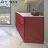 Buy cheap Plywood Furniture Durable Gray Glossy Kitchen Cabinet With Lacquer Finish from wholesalers
