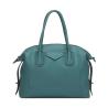 Buy cheap Small Simple Top Layer Dark Green Cowhide Leather Tote Handbags Purse from wholesalers