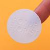 Buy cheap 1.5in Garments Embossed Printable Self Adhesive Labels Recycled Paper Sticker Printing from wholesalers
