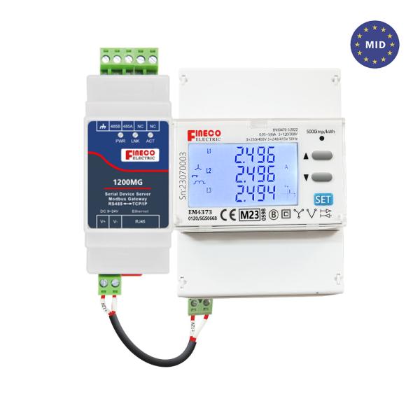 Buy cheap MID approved EM4373 CT 3*230/400V 0.05~5(6)A three phase power quality analyzer~electricity meter from wholesalers
