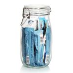 200ml Glass Storage Jars Tea Coffee Sugar Canisters For Kitchen Food Packaging