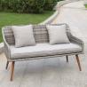 Buy cheap L Shaped 780mm Height 630mm Breadth Rattan Garden Furniture Sets from wholesalers