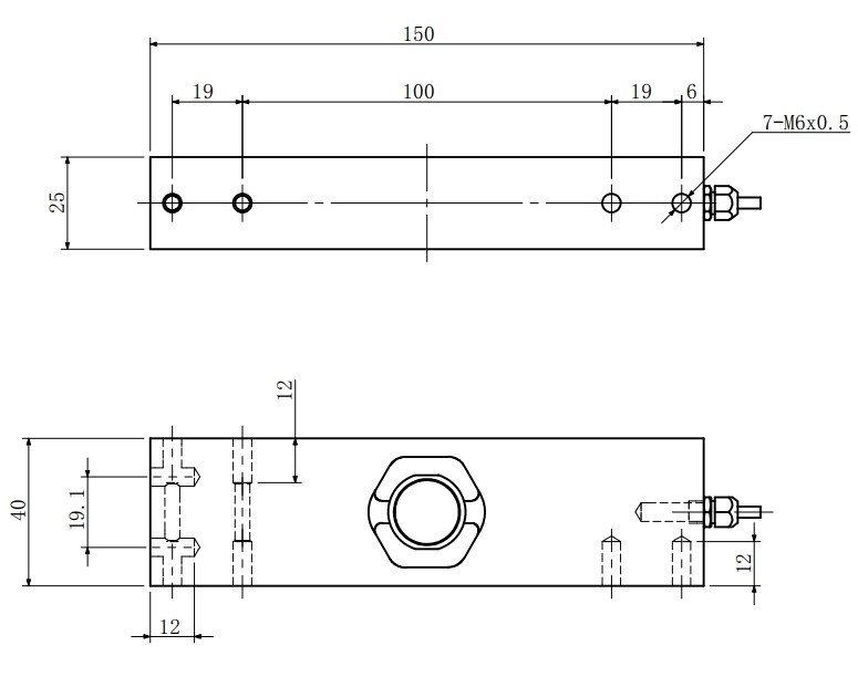 10-100kg High Precision Load Cell Stainless Steel Force Sensor 100kg