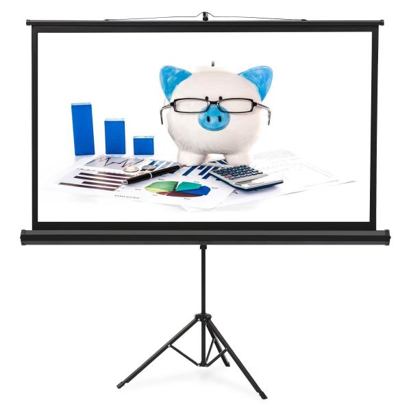 Buy cheap 178x178cm Tripod Stand Projection Screen Fiberglass Matte White 1.0 Gain from wholesalers