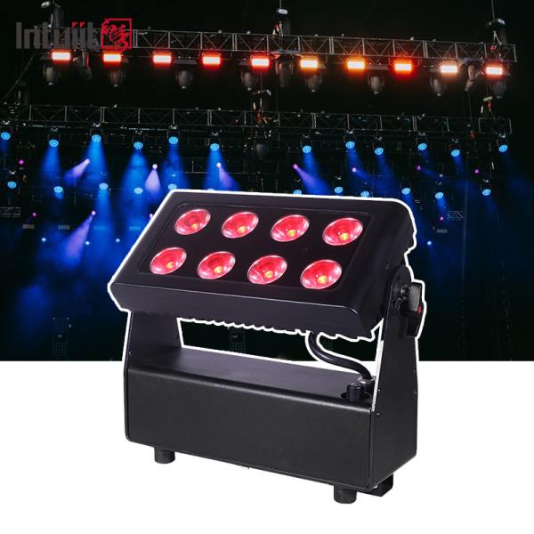 Buy cheap 8x15w RGBW DMX512 IP65 Waterproof DJ Wedding Stage City Color Wall Washer Outdoor Flood LED Wash Light from wholesalers