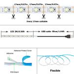 3- 120° Beam Angle 5v 120leds 8mm 4000K Natural One light one cut SMD2835 Led