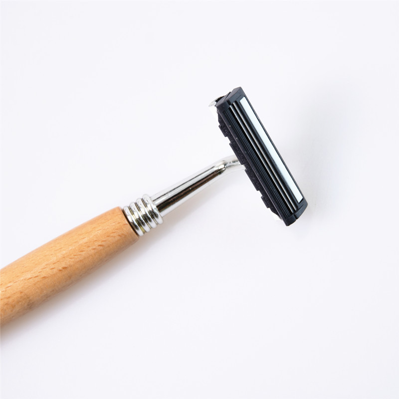 Biodegradable Safety Razor Eco Friendly Wood Handle Zero Waste