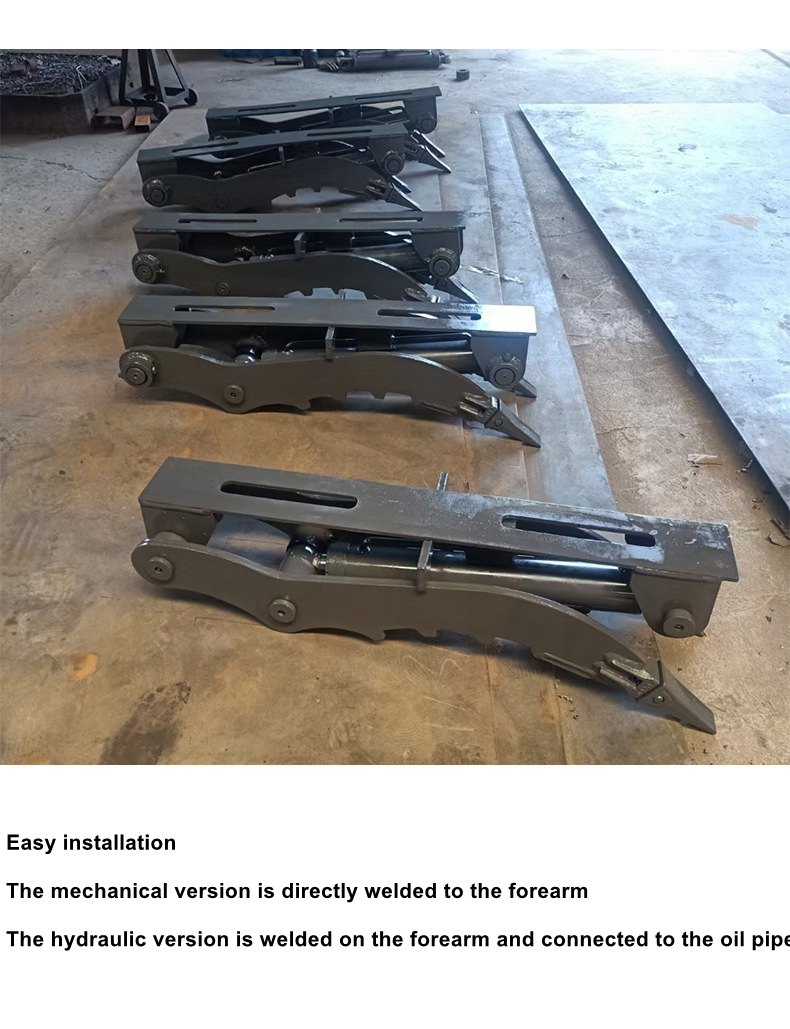 Loading Unloading Excavator Bucket Thumb Clamp Mechanical Mini Big Bucket Thumb Used For DH55