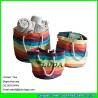 Buy cheap LUDA colorful storage laundry basket colorful paper straw tote bag lady bags from wholesalers