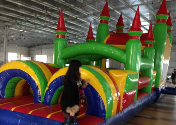 Buy cheap Kids Quadruple Stitching Inflatable Amusement Park With Big Slide from wholesalers