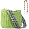 Buy cheap HERALD SMALL HANDMADE STRAW POCKETBOOK CROSSBODY BAG FOR WOMEN, SUMMER CHIC WOVEN HANDBAG SHOULDER PURSE WITH CHAIN from wholesalers