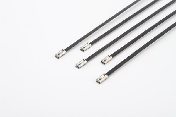 Buy cheap 12mm 15mm Plastic Coated Stainless Steel Cable Ties from wholesalers