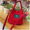 Buy cheap Japanese minimalist mori academic style letter canvas bag slung shoulder bag handbag small bucket bag from wholesalers