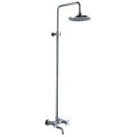 Buy cheap Two handles Shower faucet Ceramic Cartridge Wall Mounted In 2 Holes product