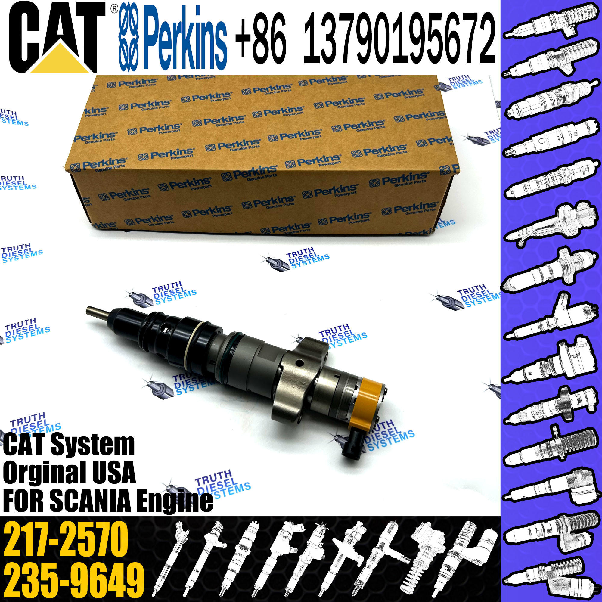 C-9 Engine 172-5780 188-8739 217-2570 235-2888 Fuel Injector common rail injector