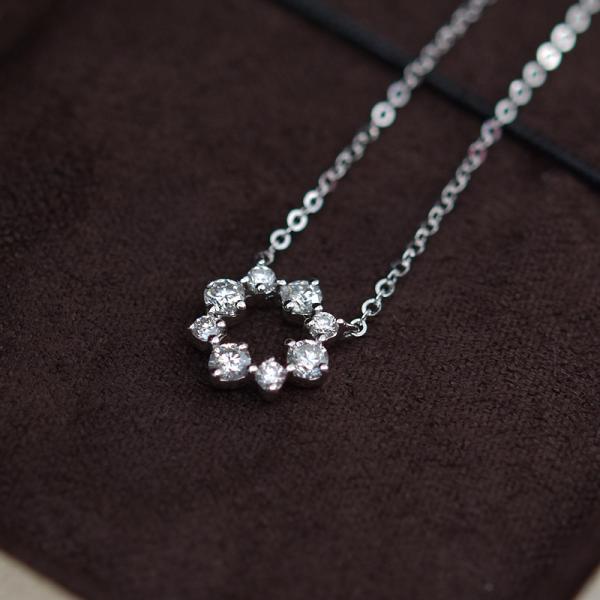 Buy cheap 1.48 Grams Moissanite Jewelry , 0.08 Carat White Gold Moissanite Necklace from wholesalers