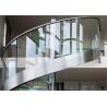 Buy cheap Indoor Custom Wood Stairs , Curved Staircase Construction For Large Commercial Office Spaces from wholesalers