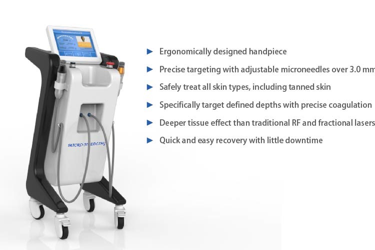 microneedle therapy system rf fractional skin resurfacing microneedling device