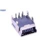 Buy cheap Mini 90 Degree Micro USB Connector Patch Cell Phone Socket Rated Voltage 30V from wholesalers