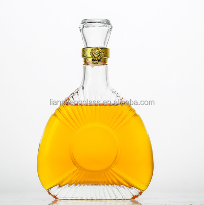 Glass Bottle for Whisky Vodka Wine Clear Empty Glass Wine Bottles 375ml 500ml 750ml