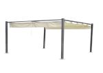 Metal Top Garden Tents 3x3 Outdoor Steel Gazebo With Sun Shade