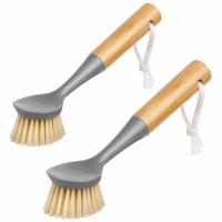 Buy cheap Kitchen Dish Brush With Bamboo Handle Pans Pots Sink Cleaning product