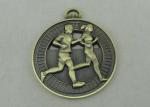 Antique Brass Plating Die Cast Medals Running Zinc alloy Material 3D