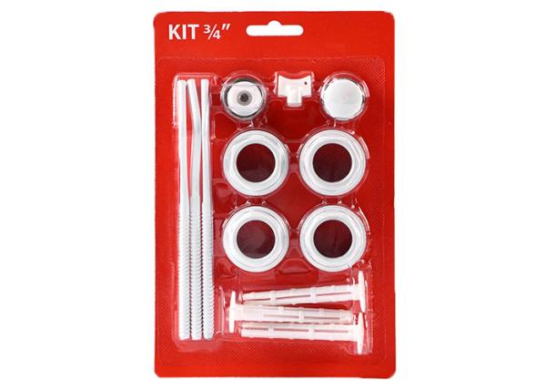 Buy cheap Apartment 13 Element 3/4'' Radiator Kits With 3 Anchors 3 Dowels White 9010 from wholesalers