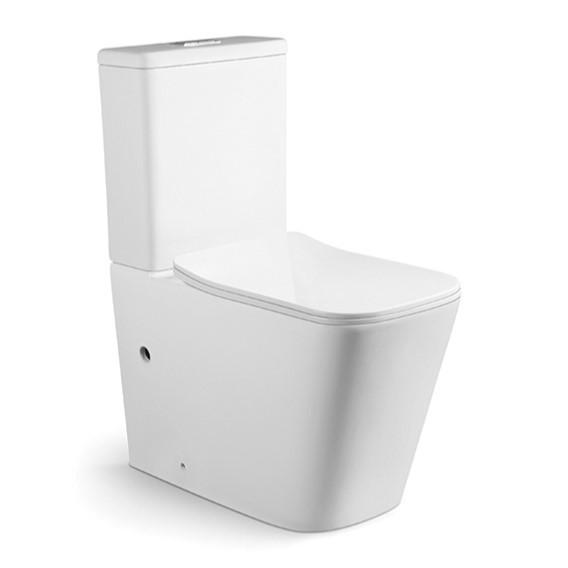 Buy cheap Two Piece Ceramic Wc Toilet Siphonic Rimless Floor Mounted from wholesalers