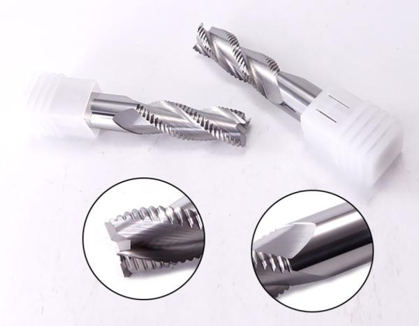 Buy cheap Uncoated HRC55 3 Flute Metal End Mill / Roughing End Mill Diameter 4-12mm from wholesalers