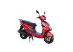 Red Plastic Body Gas Motor Scooter , Gas Powered Mopeds For Adults 80km/h Max