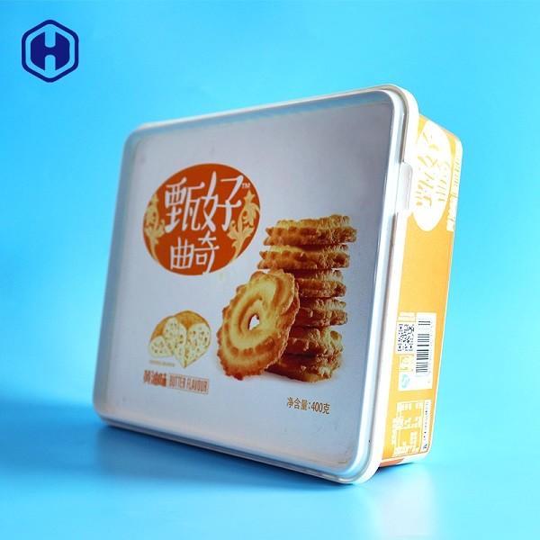 Buy cheap Butter Cookie Square Plastic Food Storage Containers In Mold Labeling from wholesalers