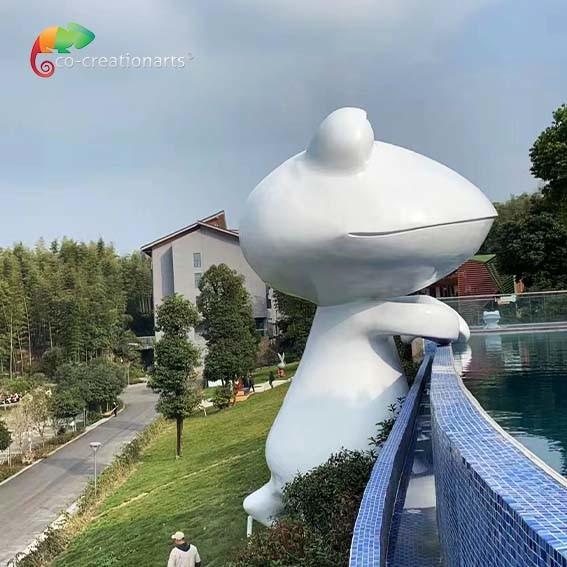 Buy cheap Theme Water Park Fiberglass Animatronic Frog Statue weather resistance from wholesalers