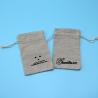 Buy cheap Fashionable Linen / Jute Drawstring Bag For Earring Packaging Small Size from wholesalers