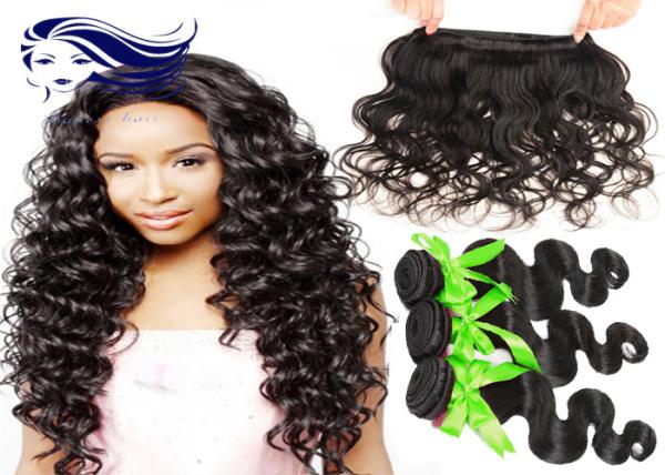 Buy cheap Natural Color Virgin Indian Hair Extensions Virgin Brazilian Hair Extension from wholesalers