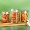 Buy cheap 6oz 9oz 12oz Wide Mouth Glass Jar Glass Canister Jar With Silver Lid from wholesalers
