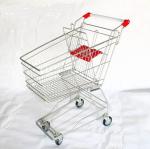 Portable Wheeled Shopping Trolley 125L Rolling Basket Carts With Wheels