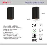 Waterproof IP65 led garden wall lights & white outdoor wall lights exterior wall