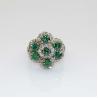 Buy cheap Fashion Jewelry Larger 925 Silver Ring with Created Blue Cubic Zircon Ring(FR009) from wholesalers