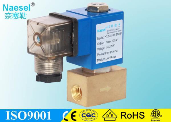 Buy cheap 12MPA 120 Bar 1740psi High Pressure Solenoid Valve Direct Acting 9.0mm Orifice from wholesalers