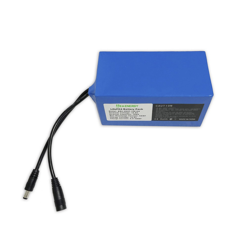 12.8V 10Ah Deep Cycle Battery Pack Rechargeable Built In 10A BMS