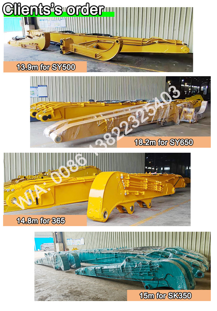 High Strength Pile Driving Arm Boom for 20ton - 24ton Excavator