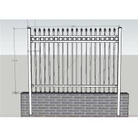 Buy cheap Ornamental Picket Steel Fence Panel / Black Steel Fence / Ornamental Steel Fence product