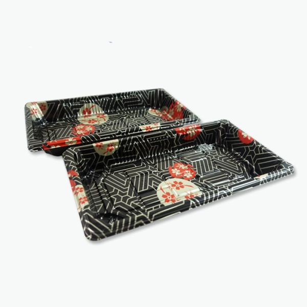 Buy cheap OEM PS Plastic Disposable Sushi Tray With Anti Fog Lid from wholesalers